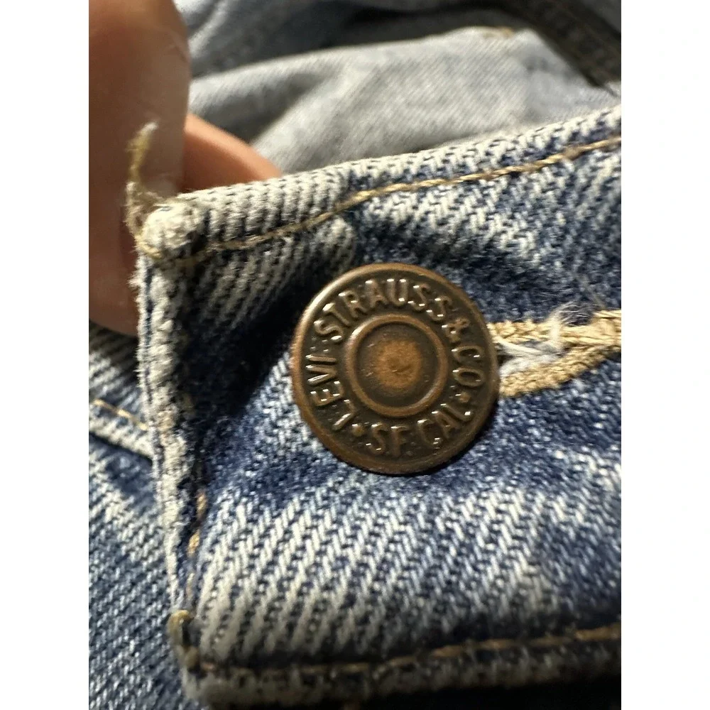 Levi's Gold Tab Two Horse Brand Blue Jeans Denim Mens Size 38x32 Vintage 80s EUC